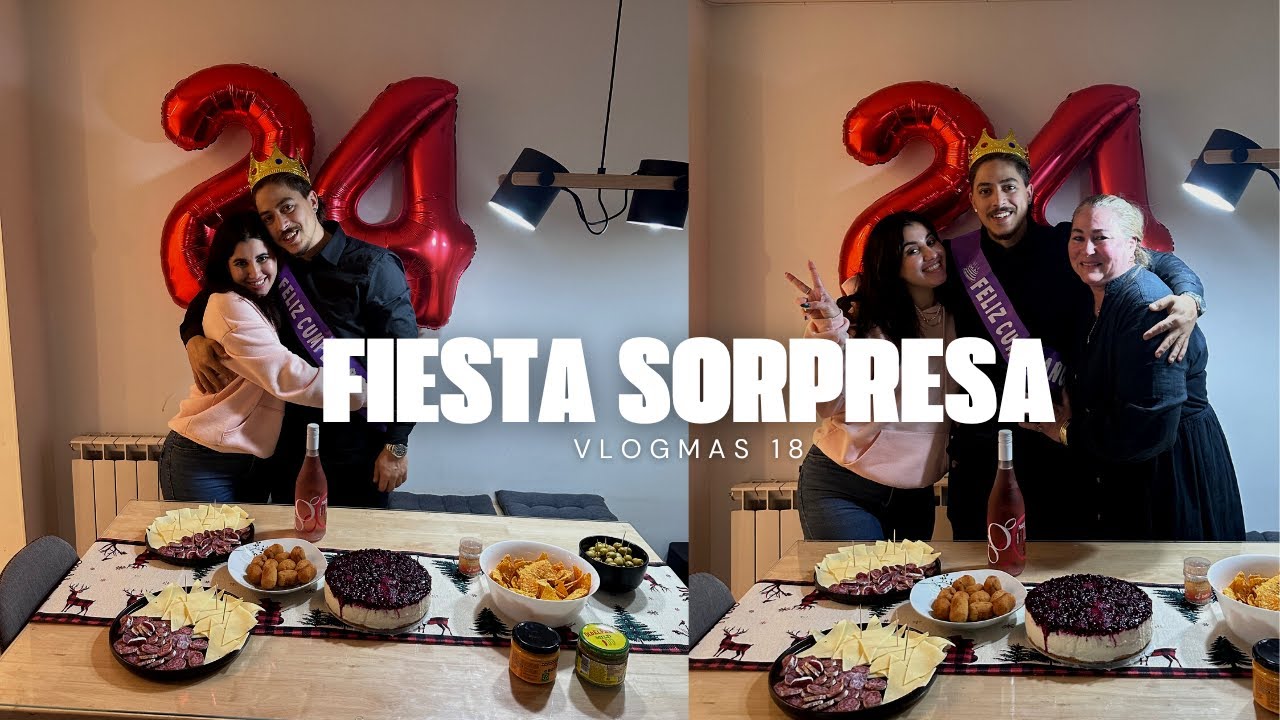 LE HICE UNA FIESTA SORPRESA A MI NOVIO Y SE EMOCIONÓ 🥺🎉 | VLOGMAS 18