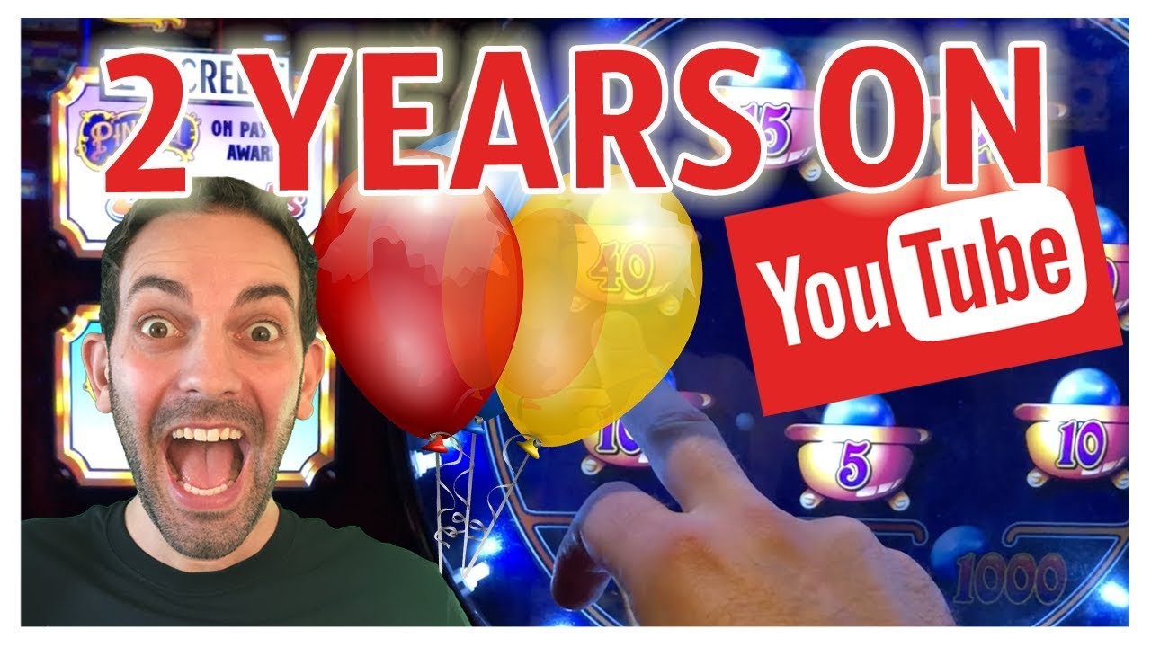 🎈🎰🎈2 Year HIGH LIMIT Celebration on YOUTUBE!! 🔴🎰🔴 ✦ Slot Machine Pokies w Brian Christopher