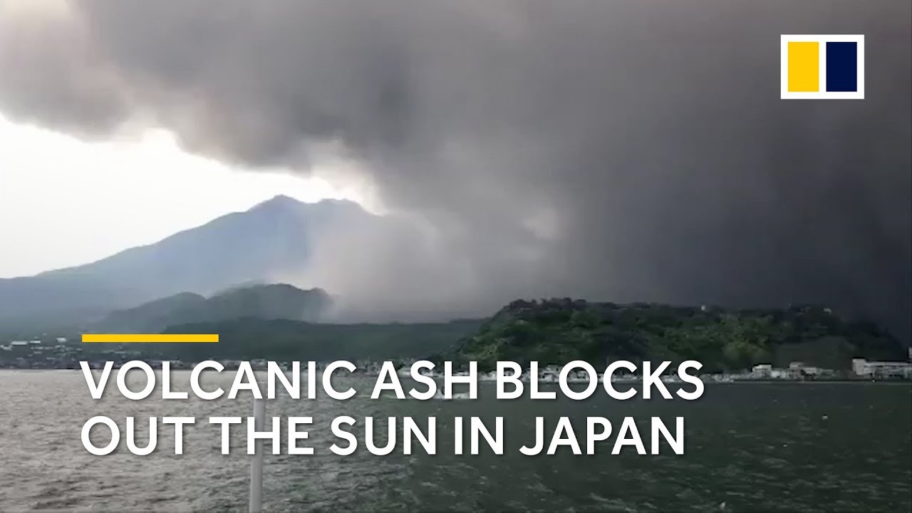 Ash from Japan's volcano eruption blocks out the sun