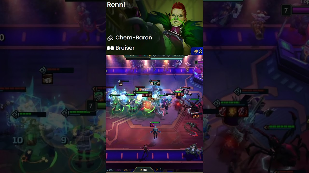 renni 5k+HP DMG dealer #leagueoflegends #riotgames #tftpl #arcane #set13 #renni