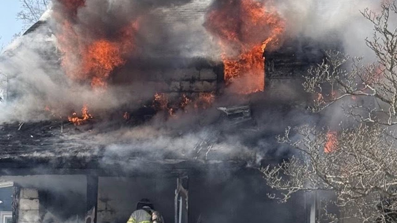 Mutual Aid to E. Rockaway for Working House Fire
