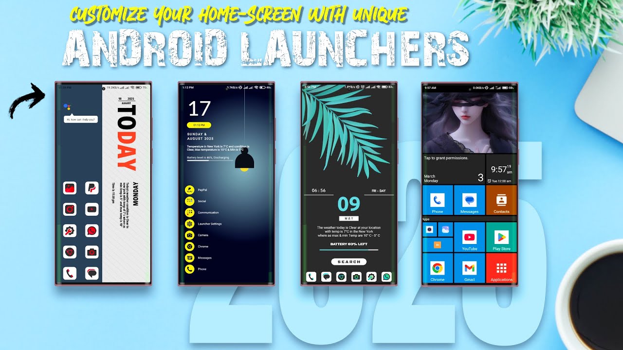 Aktualisieren Sie Ihren Startbildschirm &ndash; 7 Android-Launcher, die Sie 2025 unbedingt ausprobieren...