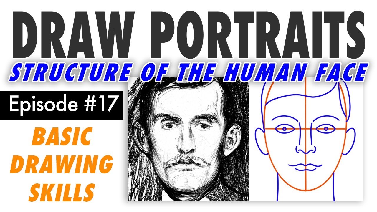 Draw Portraits! The Structure of the Human Face – Free Basic Drawing Class #17 (live stream + Q&A)