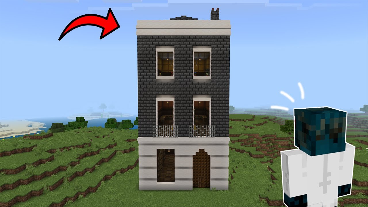 Building A British Style Town In Minecraft Survival: Bedrock Edition! Ep1: Starter House