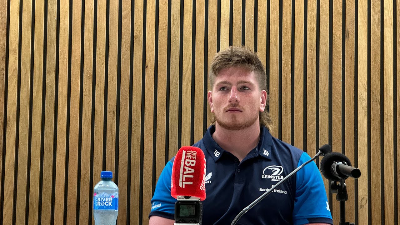 Joe McCarthy speaking after Leinster's win over Ulster