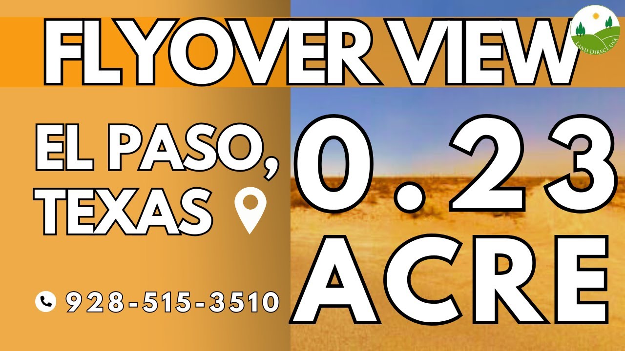 Fly Over - 0.23  acre land for sale in El Paso, Texas [M831-004-0240-0040]