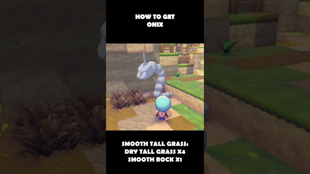 How To Get Onix (How To Build Smooth Tall Grass Habitat)In Pokemon Pokopia (Guide)