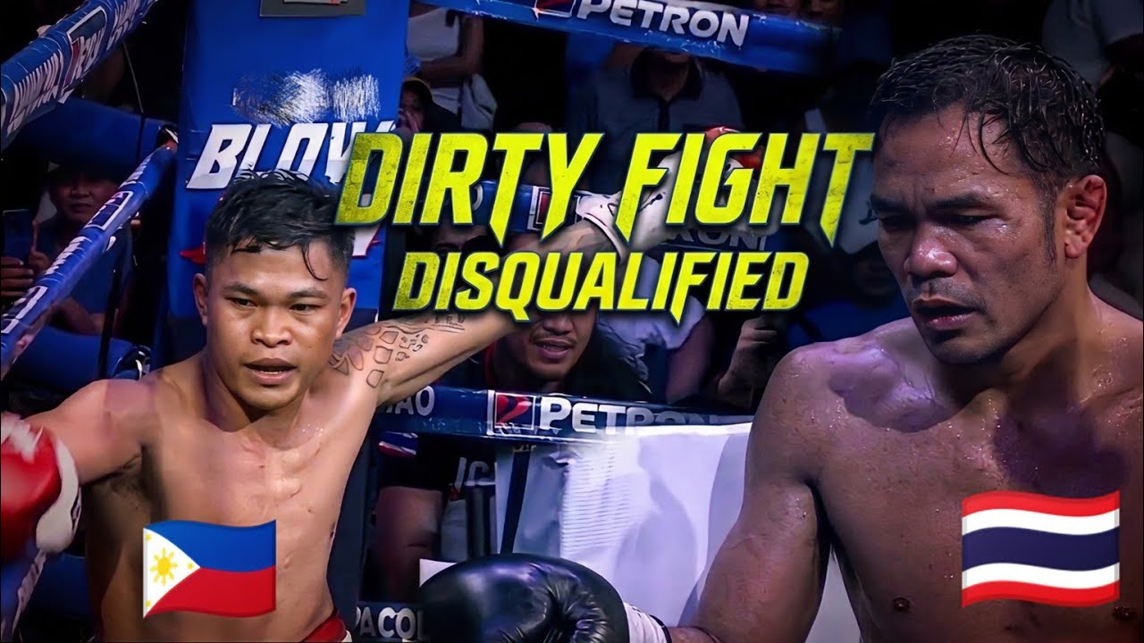 KARMA STRIKES! JERWIN ANCAJAS (PHILIPPINES) VS SUKPRASERD PONPITAK (THAILAND) CRAZY DQ