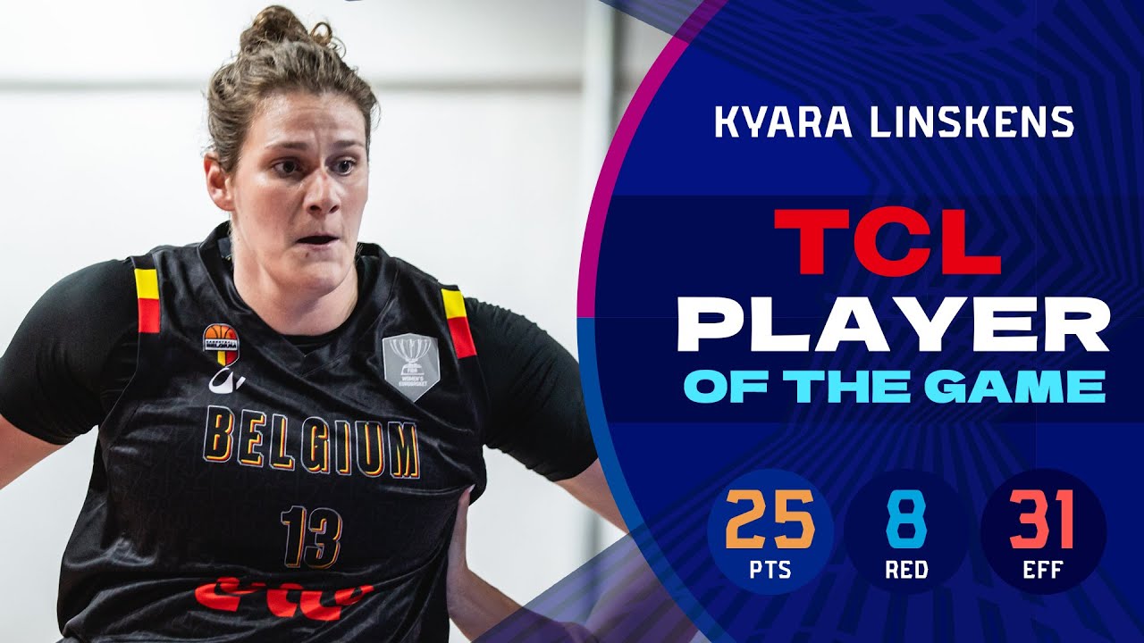 Kyara Linskens (25 PTS) caught fire to help Belgium 🇧🇪 cruise vs Montenegro at #EuroBasketWomen 2025