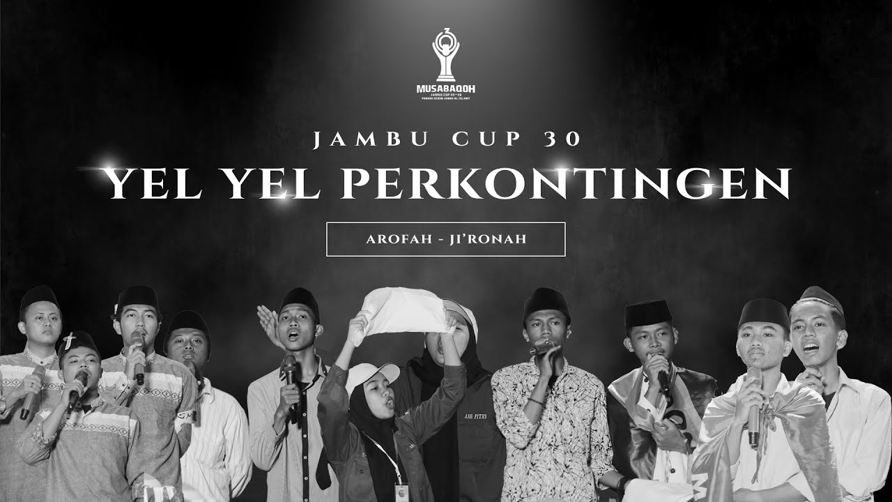 HEBOH BANGET NIH! YEL-YEL KONTINGEN AROFAH DAN JIRONAH | MUSABAQOH JAMBU CUP KE-30