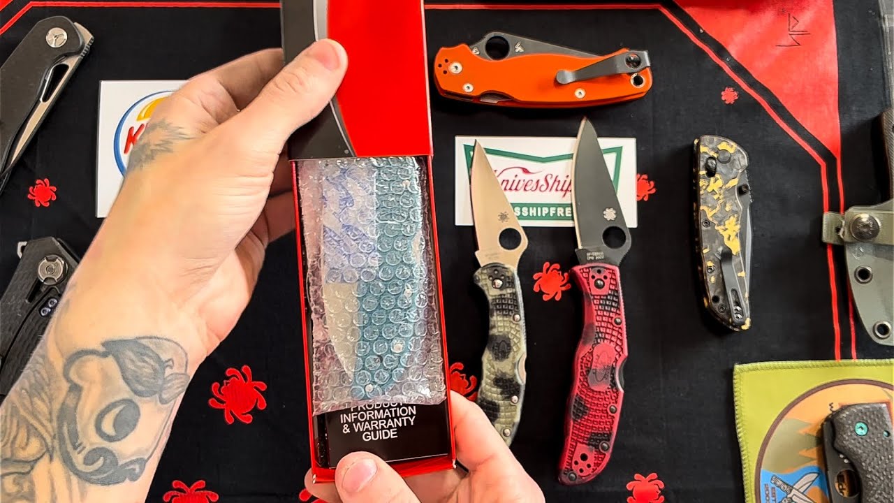 Распаковка K390 Spyderco Endura Wharncliffe