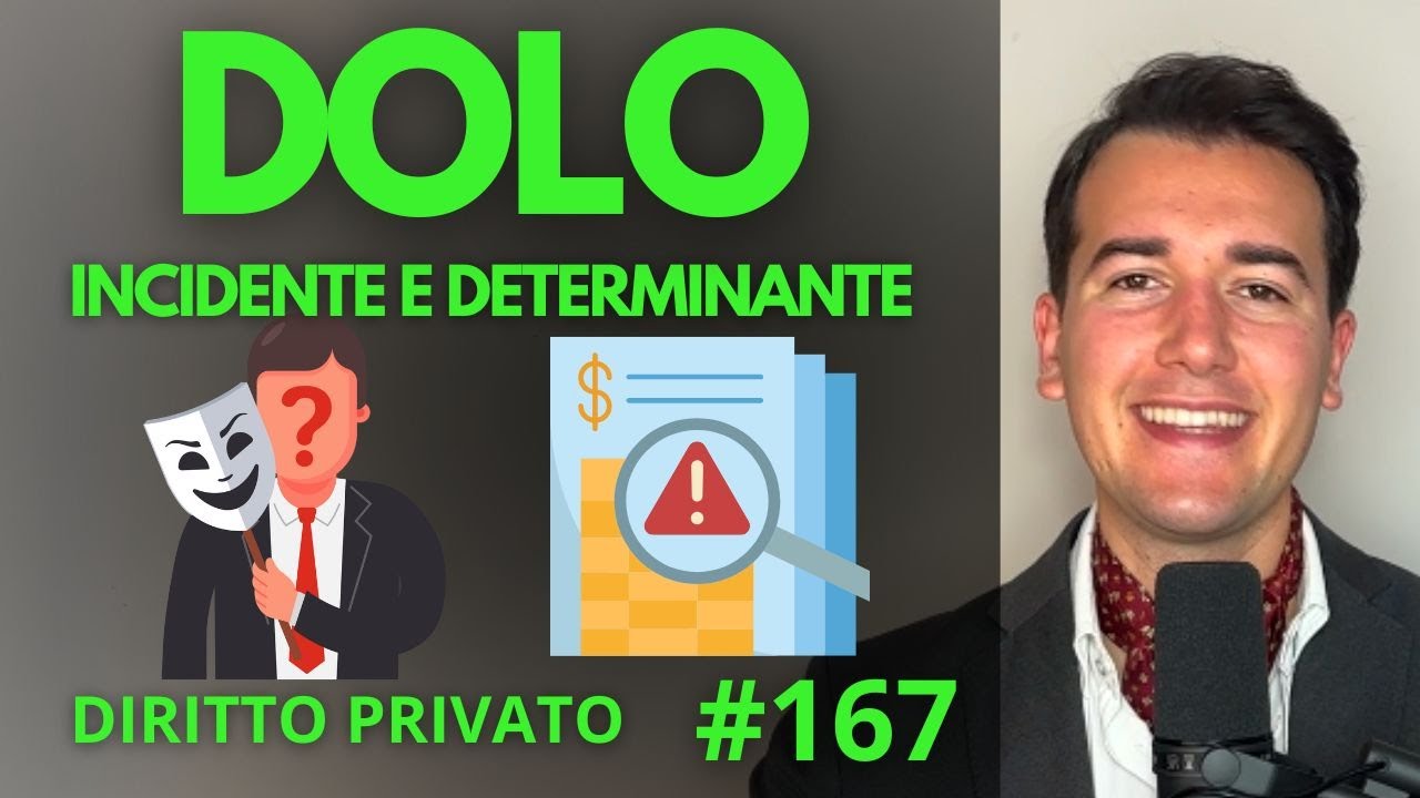 DOLO Incidente e Determinante- Diritto Privato in 3 minuti