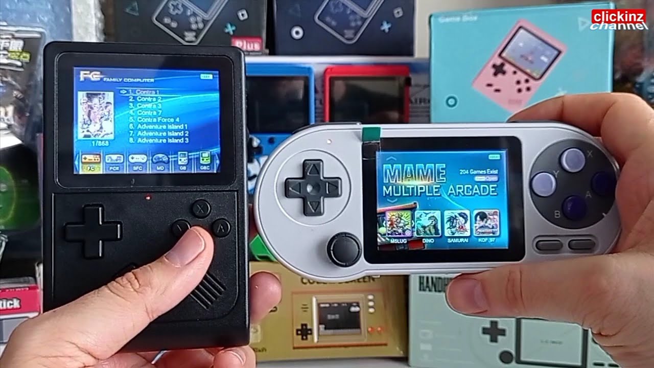 GB300 vs SF2000 6000 Juegos Games: Comparativa de Consolas Retro Baratas PCE NES SNES GB GBC GBA SMD