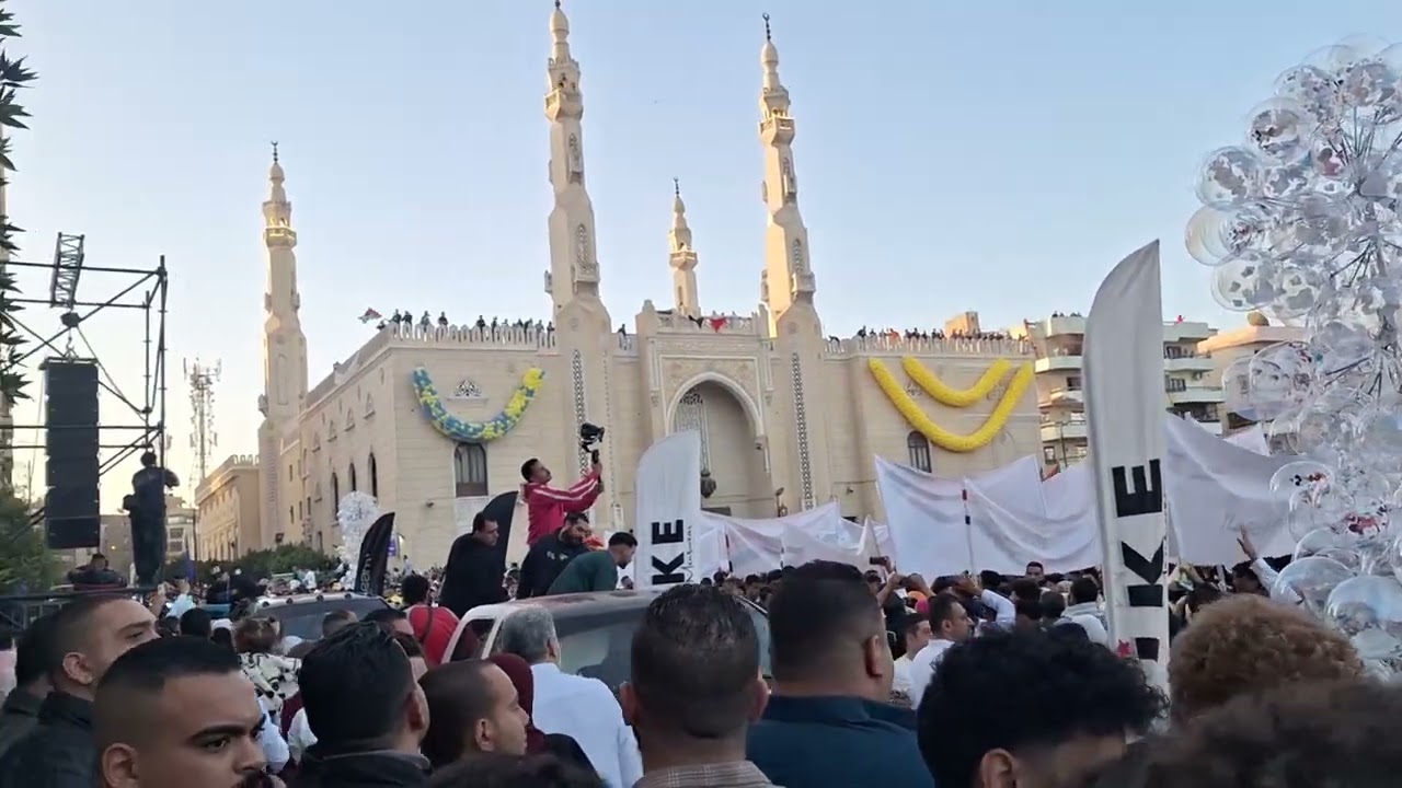 صلاة عيد الفطر 2025 من مسجد الصديق بمساكن شيراتون | مظاهرات مسجد الصديق بعد صلاة العيد 2025