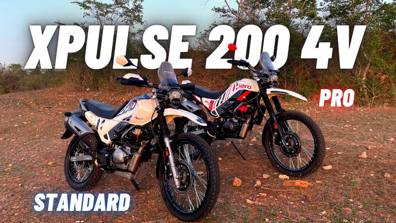 2023 Hero Xpulse 200 4V Standard vs Pro - Detailed Comparison