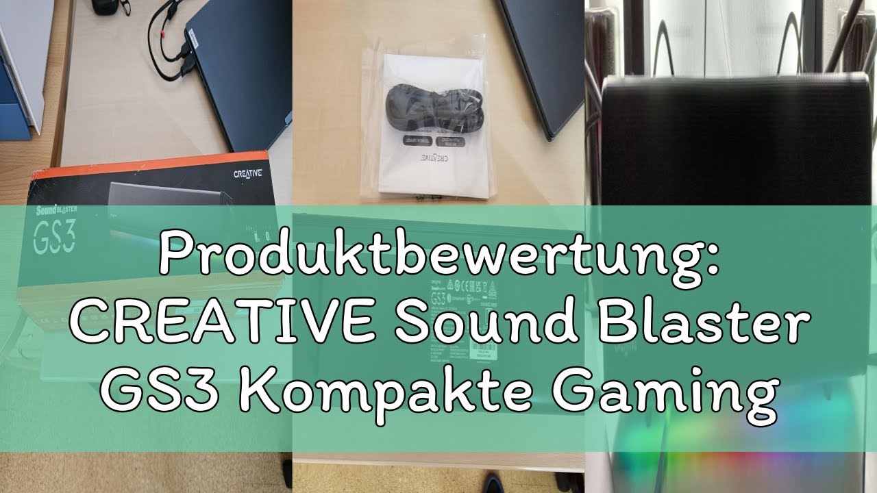 Produktbewertung: CREATIVE Sound Blaster GS3 Kompakte Gaming-Soundbar mit RGB- und SuperWide-Technol