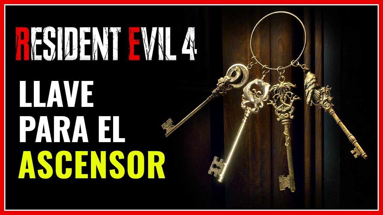 Llaves Ascensor de la Biblioteca RESIDEN EVIL 4 Remake Ashley
