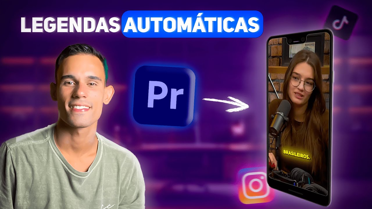 LEGENDAS AUTOM&Aacute;TICAS E ANIMADAS NO ADOBE PREMIERE (F&Aacute;CIL)