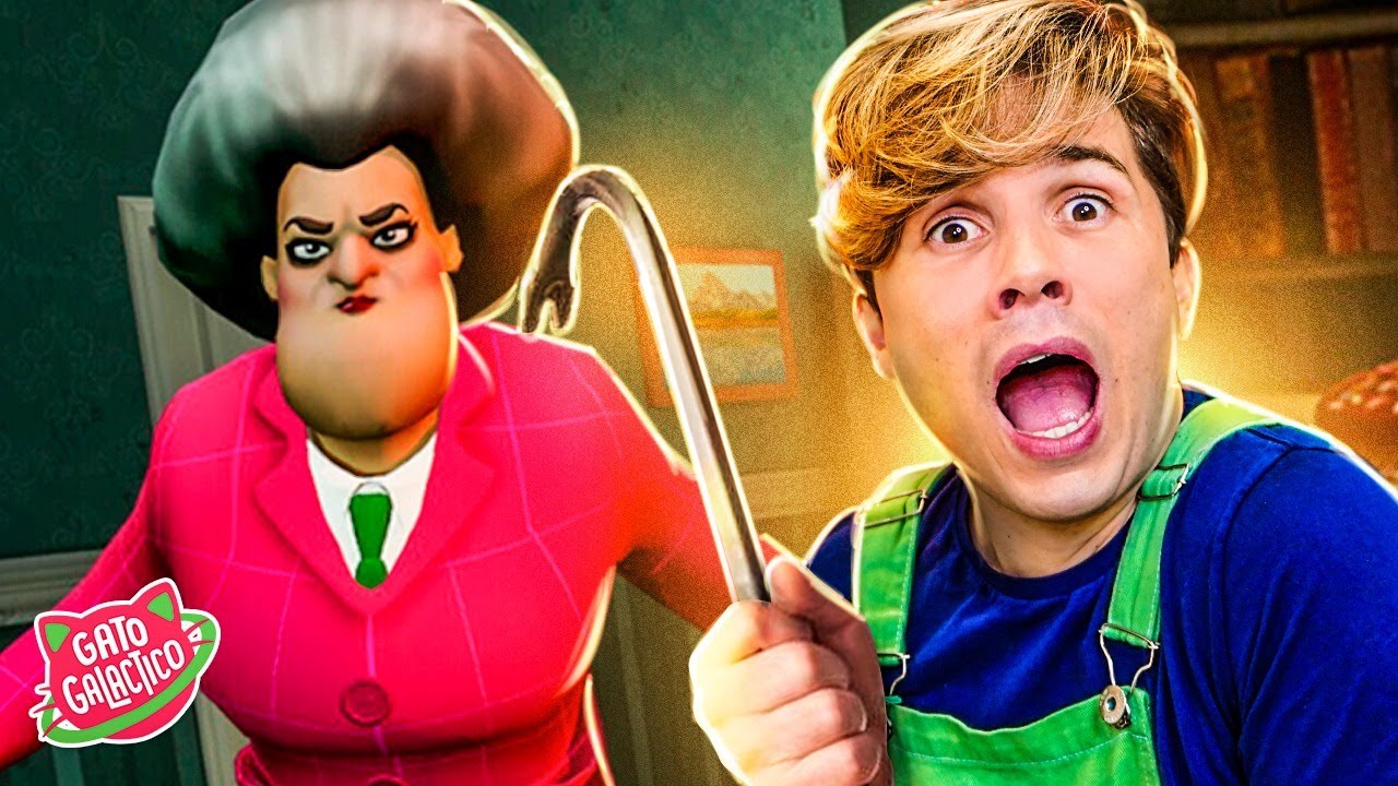 Tente Escapar da PROFESSORA MALVADA !! | Gato Galáctico Joga Scary Teacher