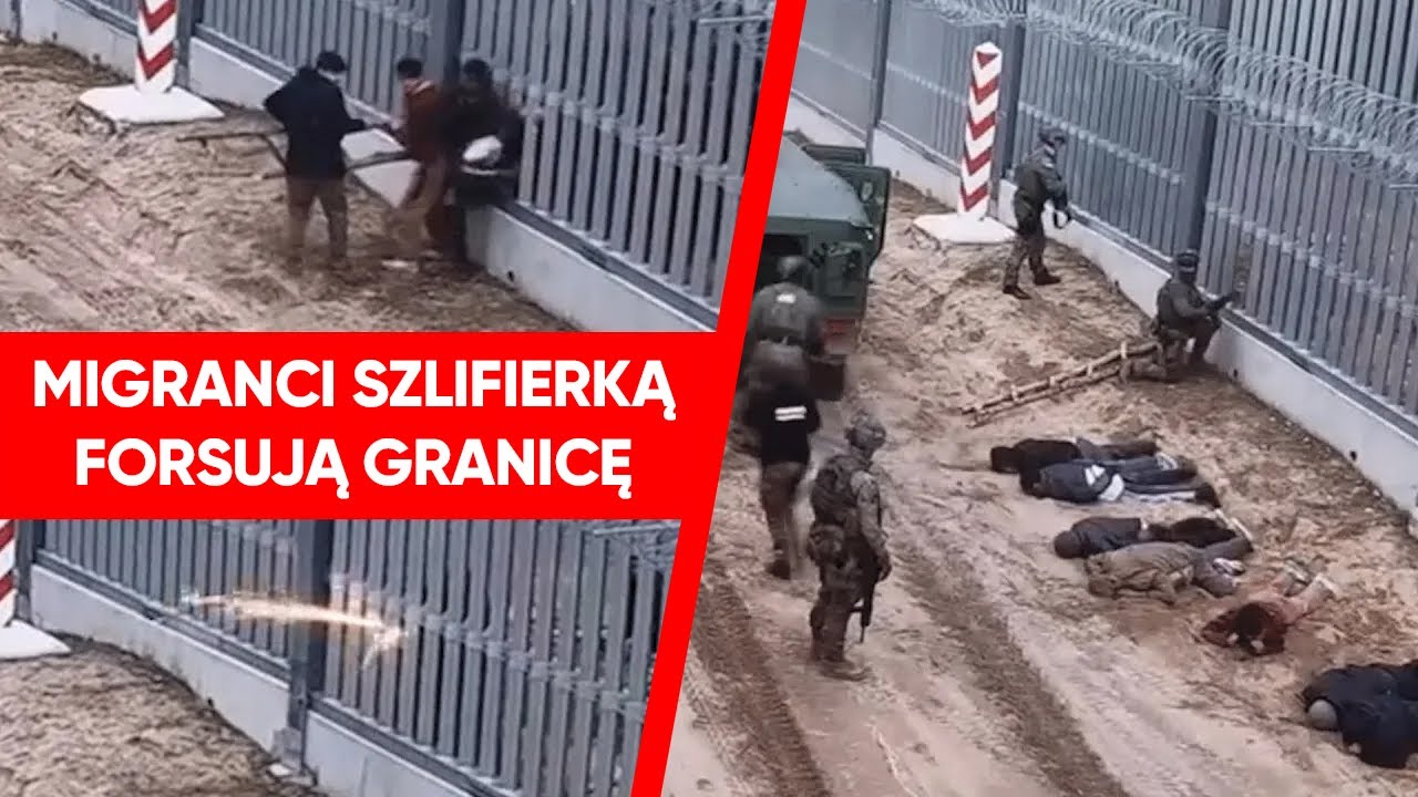 Migranci ze szlifierkami forsują granicę. Błyskawiczna reakcja Straży Granicznej