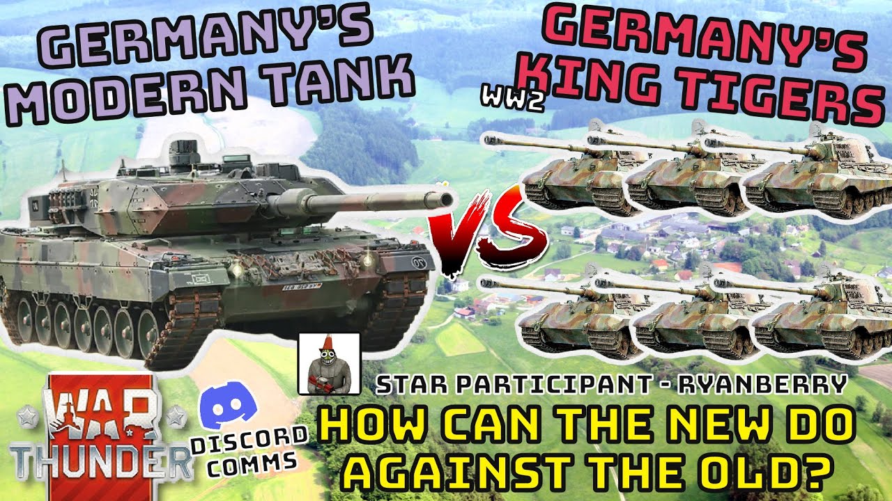 LEOPARD 2A6 против TIGER II — насколько хорошо новое может противостоять старому? — WAR THUNDER