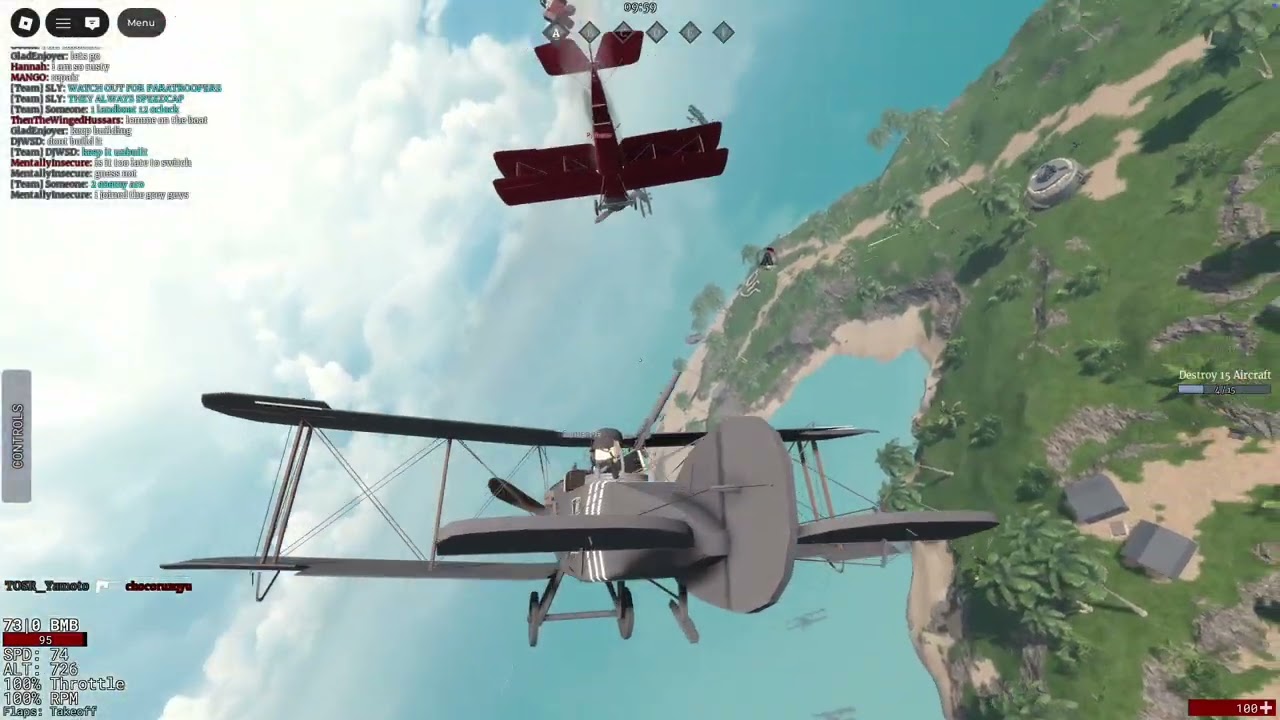 Airship Assault Isle: Vauhgray Biplanes STOP RED BEFORE A