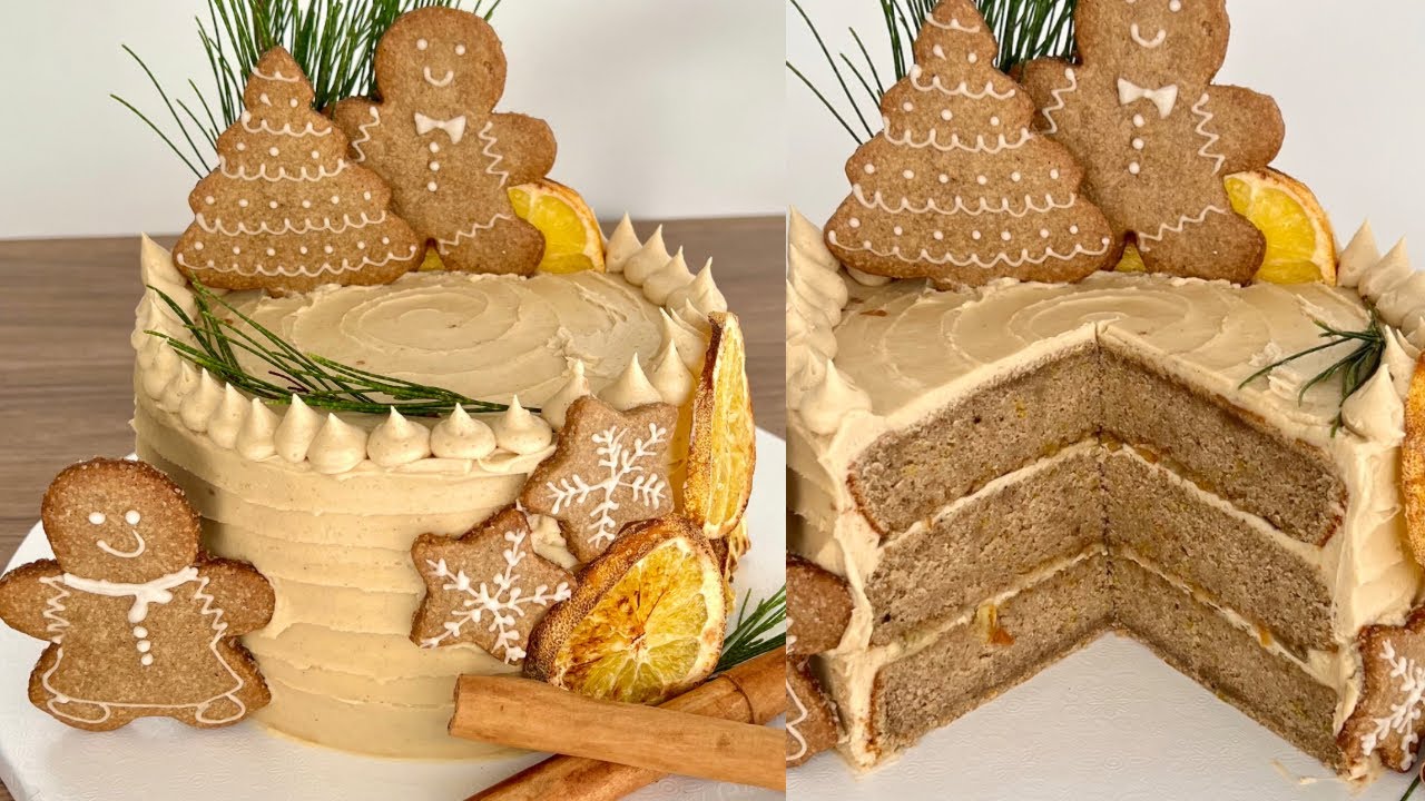 PASTEL DE NARANJA Y JENGIBRE CON BUTTERCREAM DE AZUCAR MORENA |  NAVIDAD 2023 | POSTRE CON IXCHEL