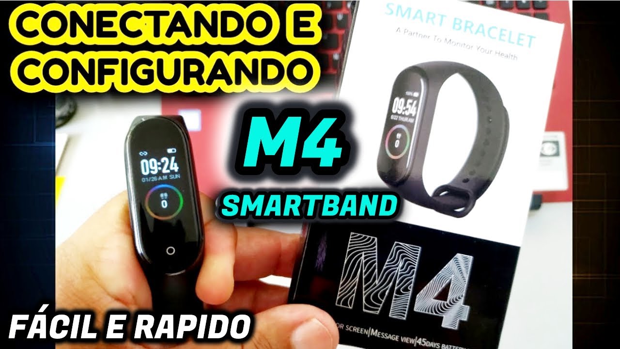 ✅M4 - M5 SMARTBAND , COMO CONECTAR E CONFIGURAR NO CELULAR