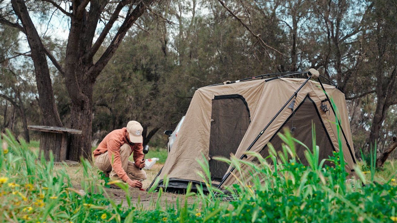 SOLO CAMPING by the Creek in Western  Australia [ASMR, Bush Cooking, Relax & Recharge]