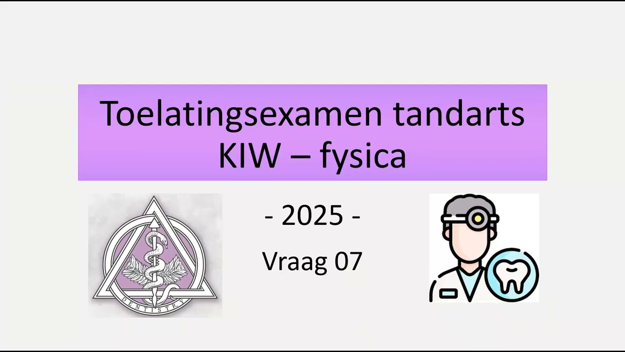 Toelatingsexamen tandarts 2025 - Fysica vraag 07 (kinematica - snelheid i.f.v. tijd)