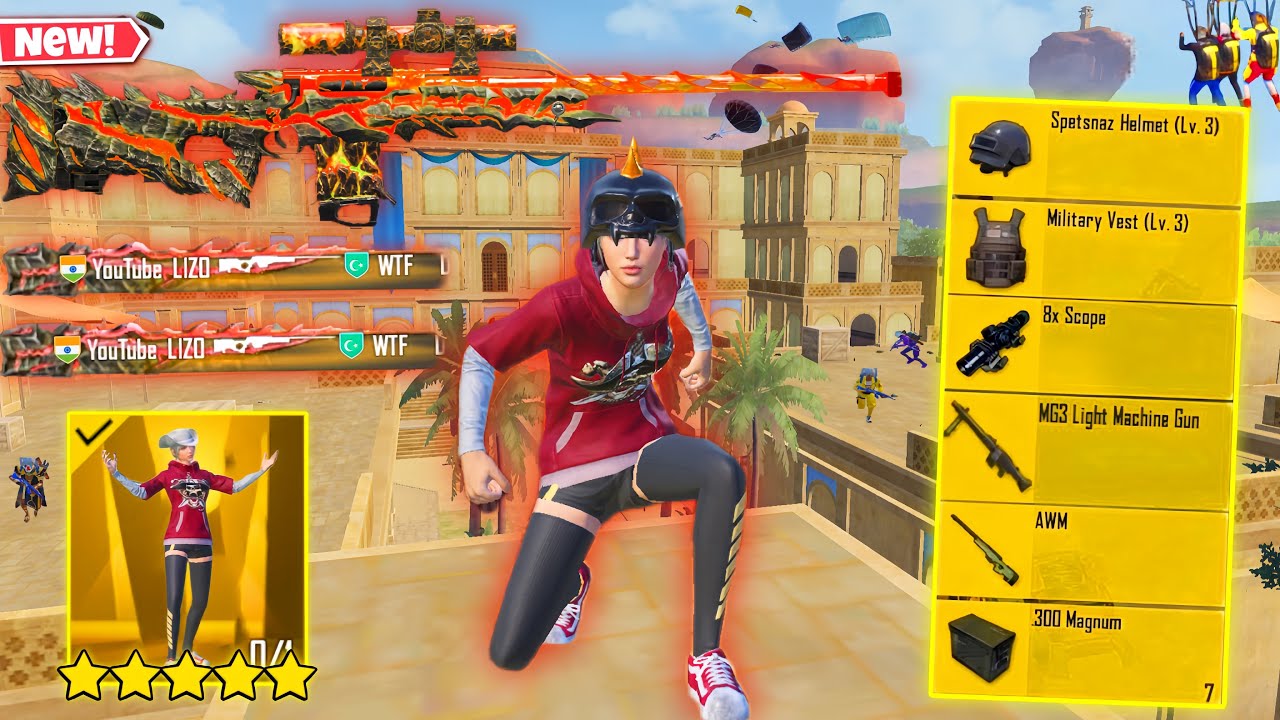 Wow!😍 NEW BEST LOOT GAMEPLAY with/ AWM+p90 🥵 PUBG MOBILE - BGMI
