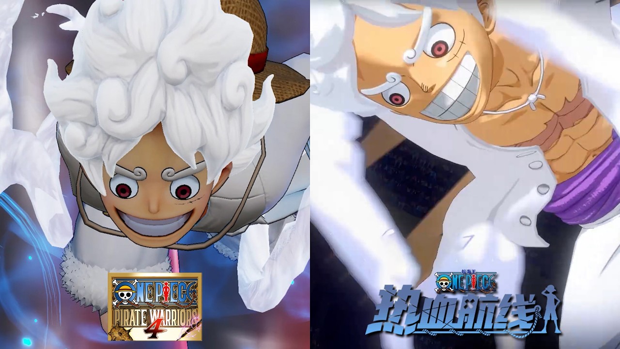 Gear 5 Luffy (Nika) Ultimate Attack Comparison - One Piece Pirate Warriors 4 Vs Fighting Path
