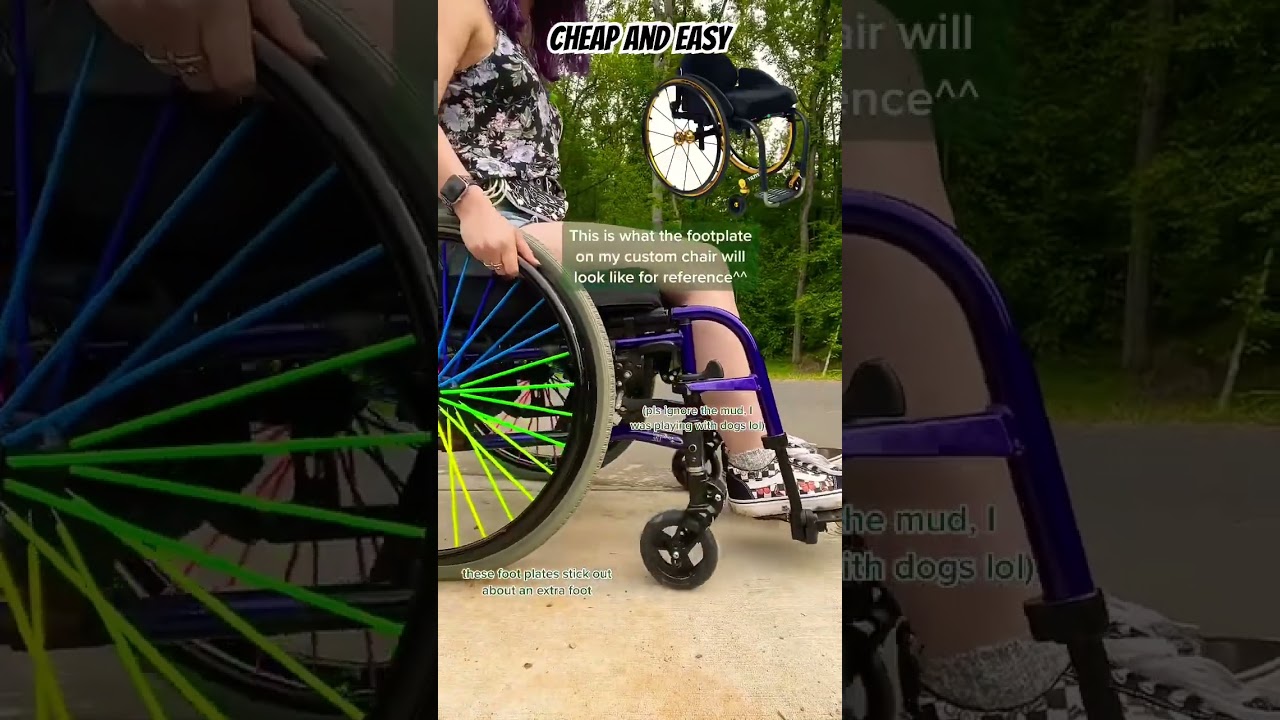 How to make a folding wheelchair more maneuverable