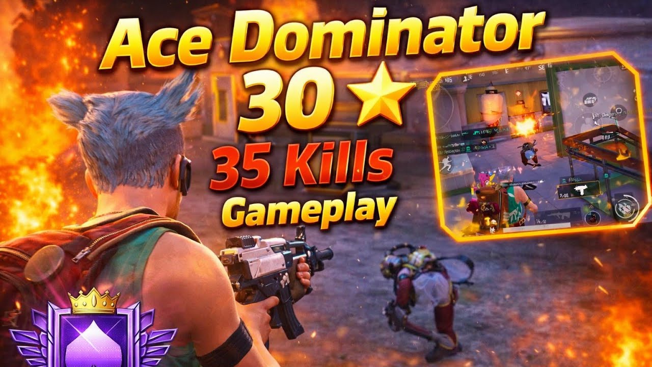Ace Dominator 30 ⭐ | 35 Kills Gameplay 😱 PUBG Mobile Ranked Match