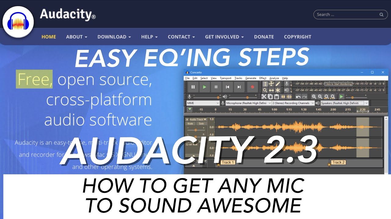 Audacity Settings For Sudotack ST 800 & Other Budget Microphones