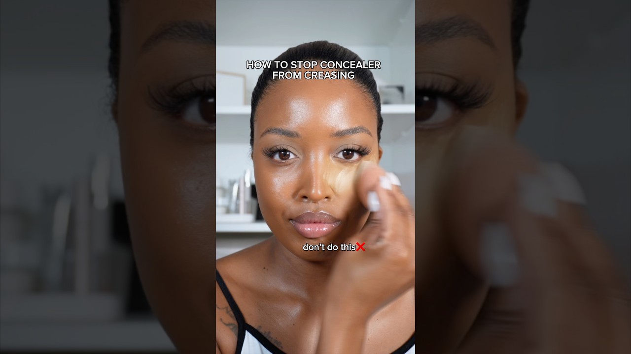 how to stop concealer from creasing! #makeuphacks