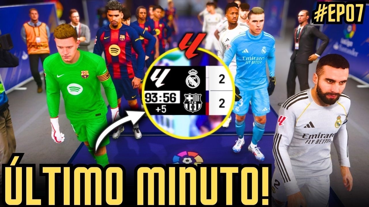 EL CLASSICO DECIDIDO NO ÚLTIMO MINUTO! MASTER LEAGUE BARCELONA #07 | PES 2021 GOGOSZ PATCH WORLD