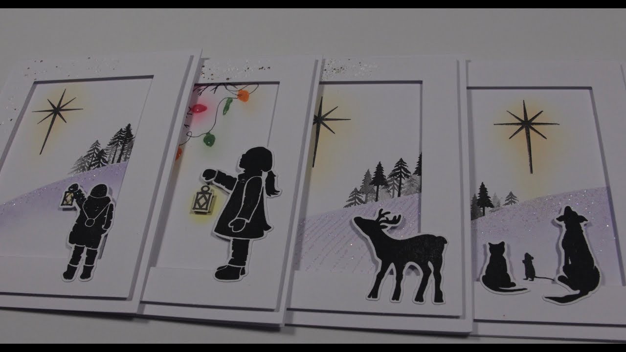 3D рождественские открытки с марками Card-io