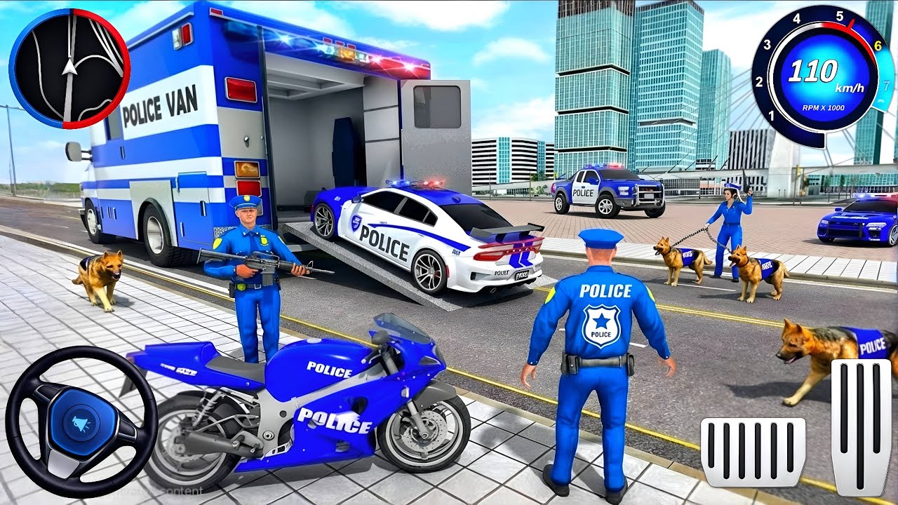 Police Car Chase Simulator 3D Game - Real Cop Cars Driving 2025 🚓🔥 (Android Gameplay)
