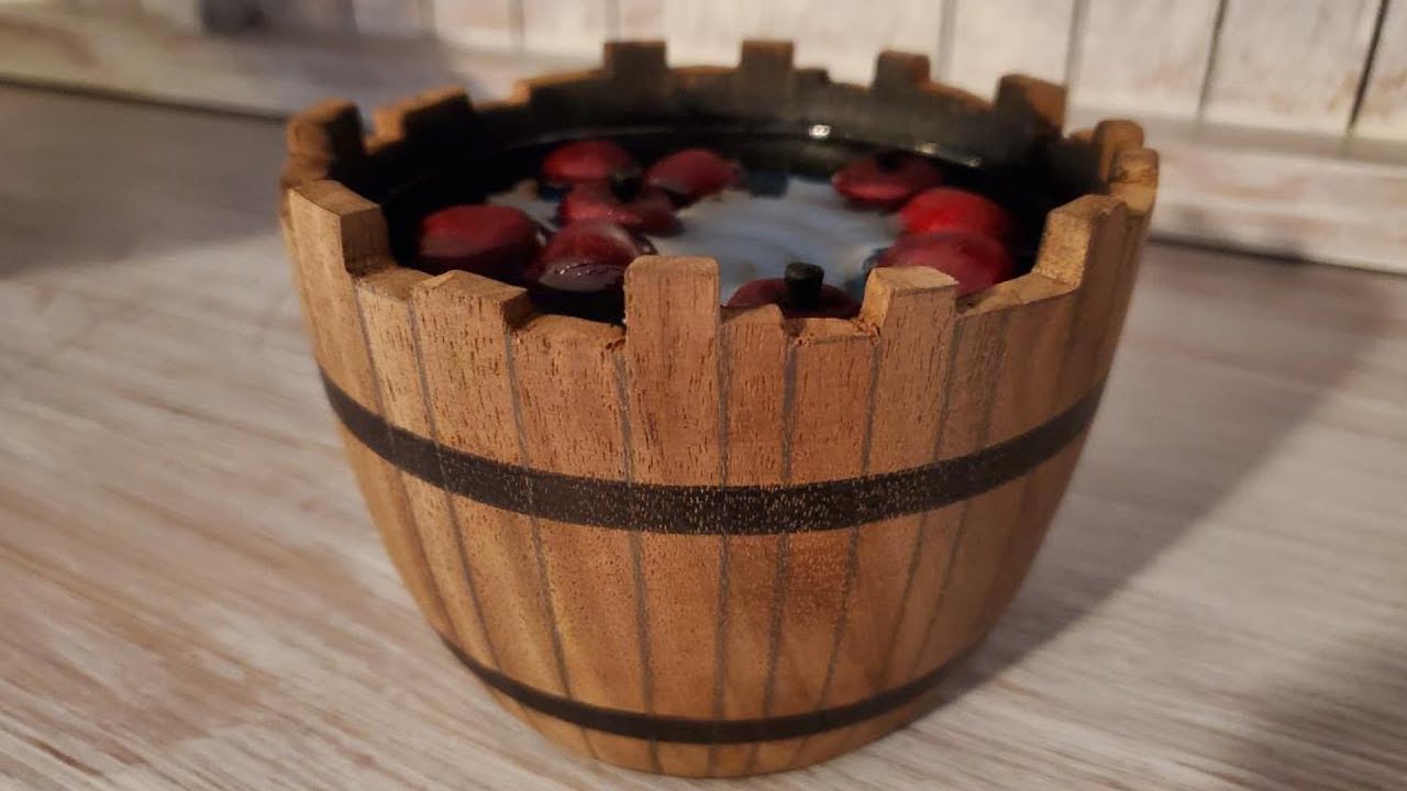 Woodturning Whiskey Barrel