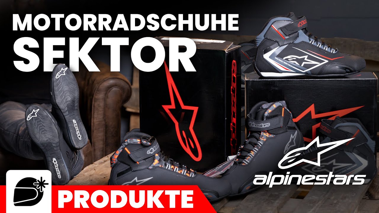 Der Alpinestars “Sektor” Motorrad-Schuh: Urban Style, sicher UND bequem!