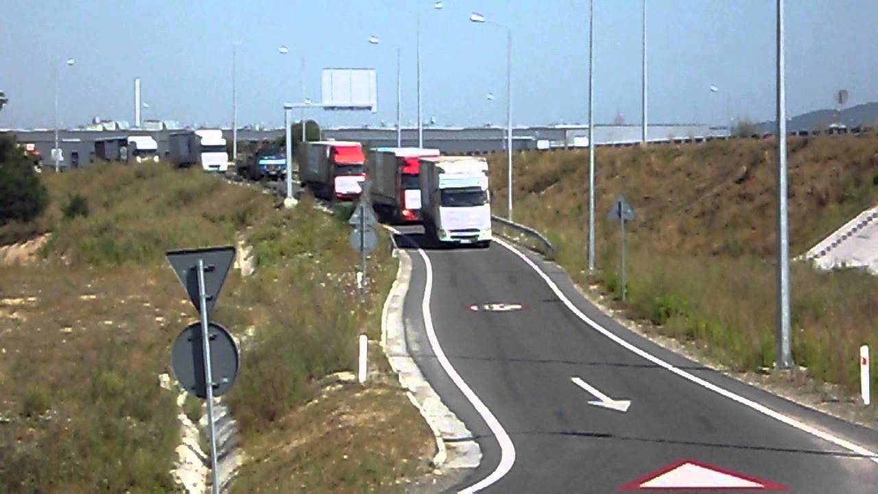 Protest soferi de TIR Caransebes