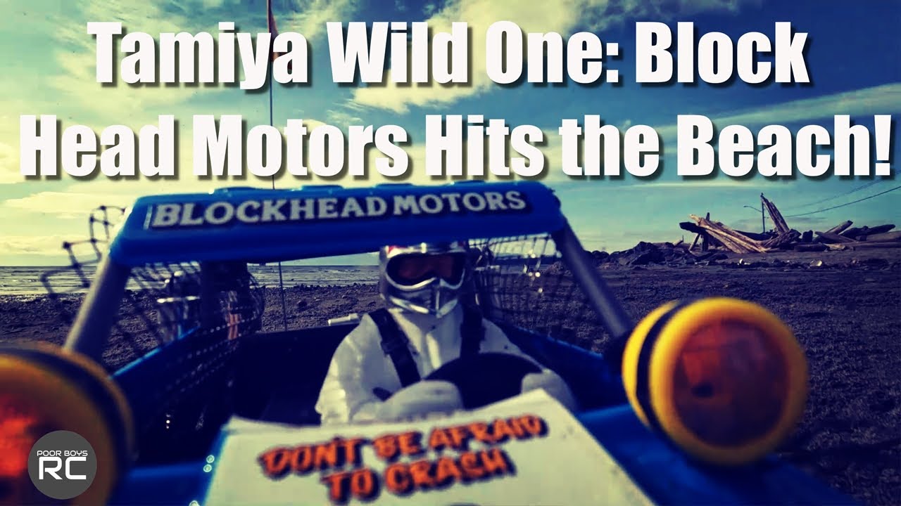 Tamiya Wild One Blockhead Motors at the Beach!