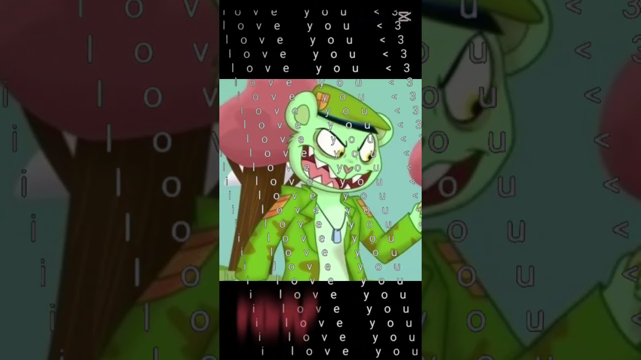 FLIPPY GIVING FOR FLAKY.... FLIPPY LOVE EDIT #flippyhtf #edit 💓🔪🐻🎊🎉