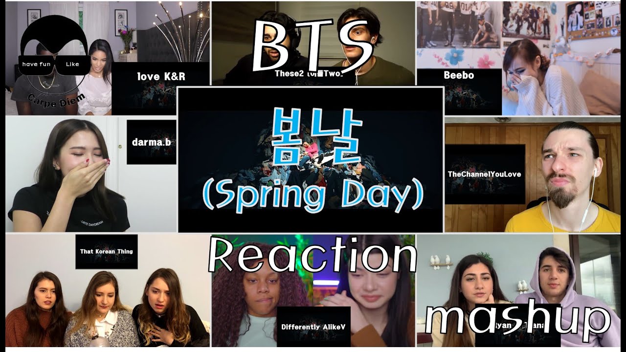 BTS (방탄소년단) - 봄날 (Spring Day) MV reaction mashup