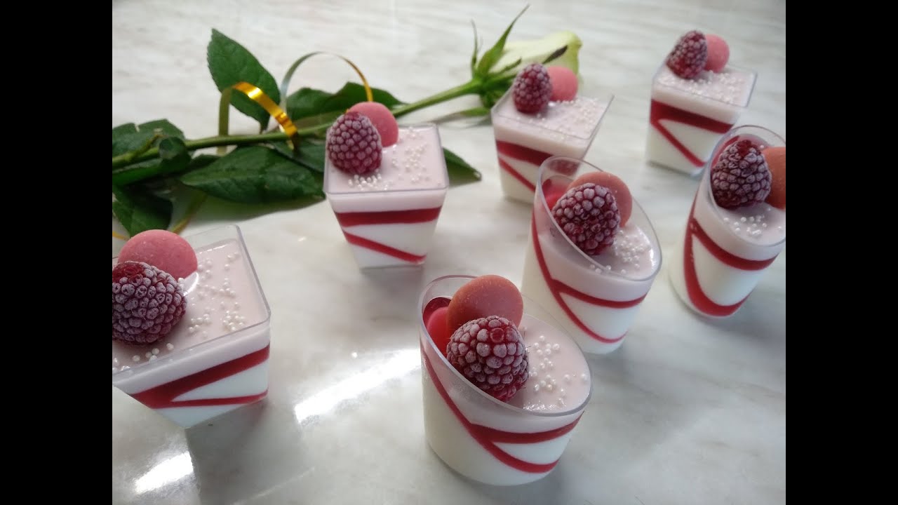 Десерти у стаканчиках на основі молочного суфле та вишневого желе 🍒🍒🍒