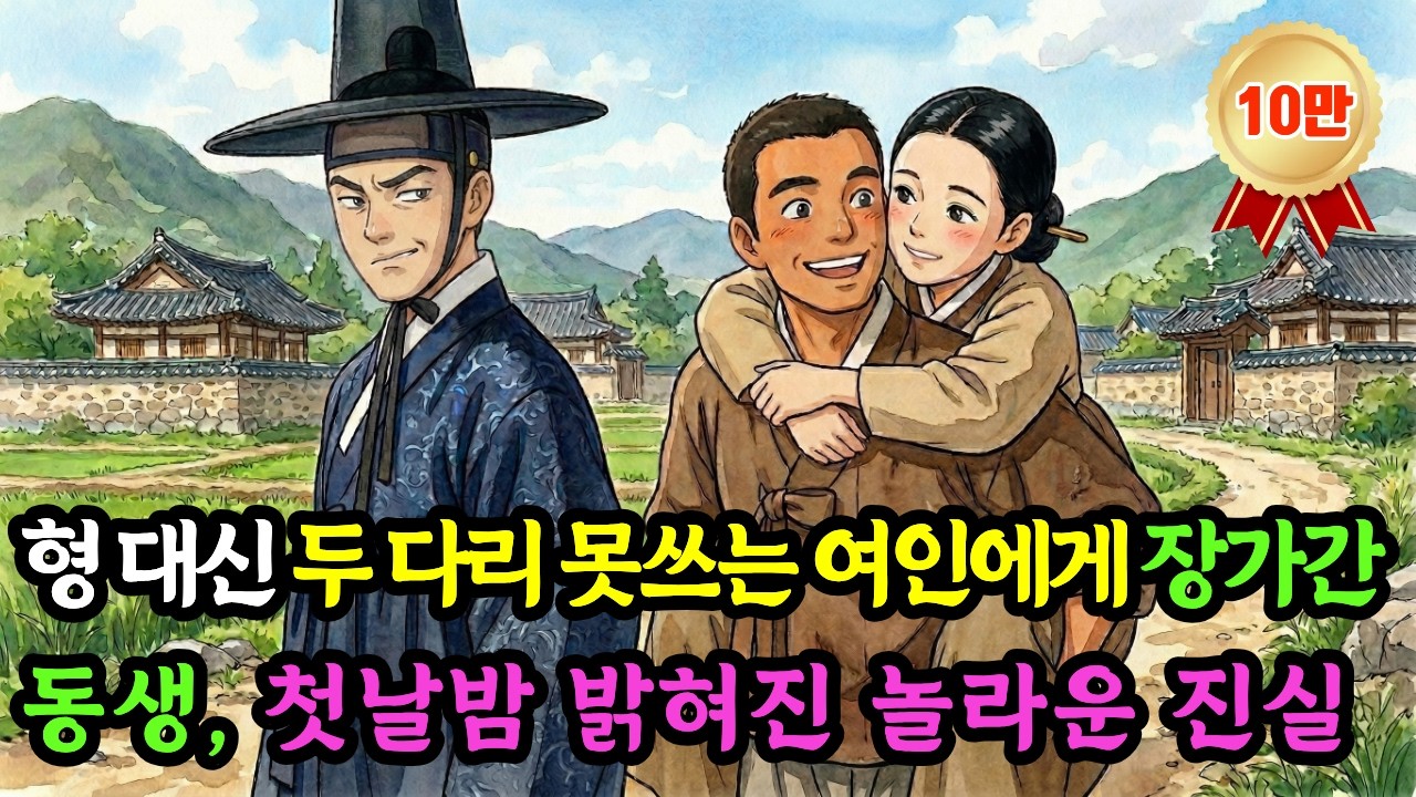 야담 | 형 대신 다리 못 쓰는 신부에게 억지로 시집간 동생, 첫날밤 신부의 비밀을 알고도 도망치지 않은 이유는?