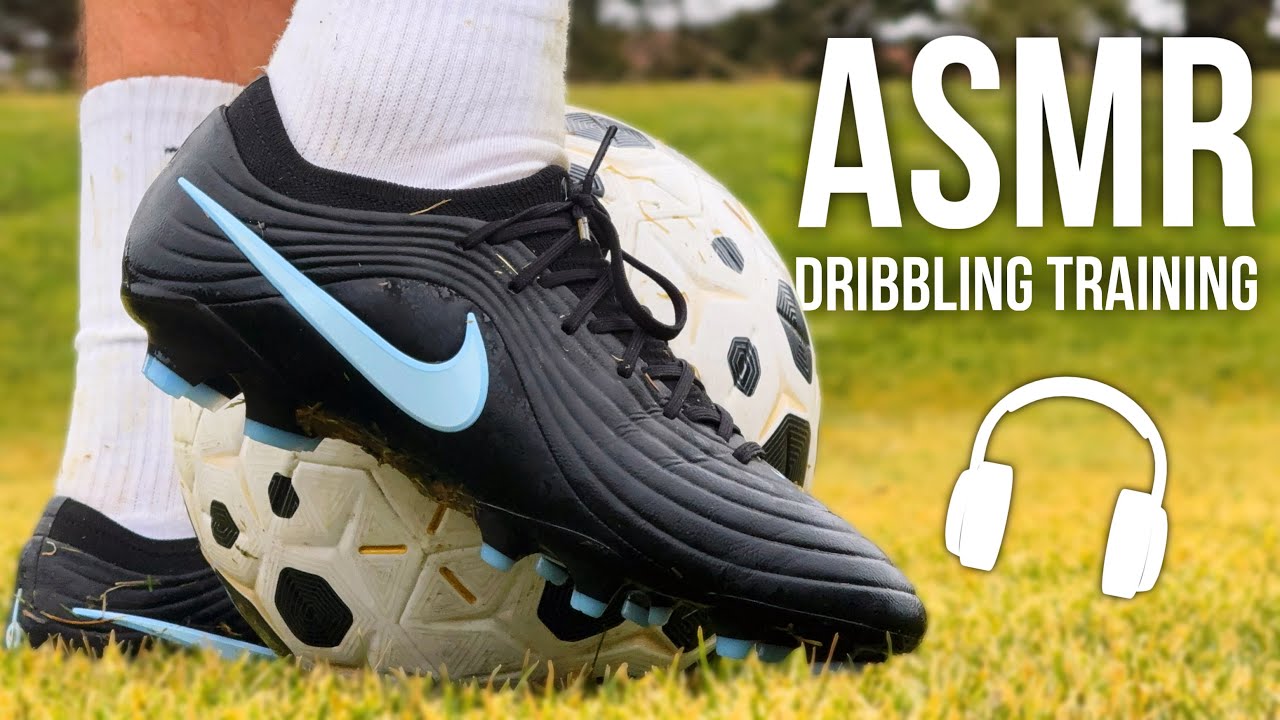 ASMR Dribbling Soccer / Football Training Session In Nike Tiempo Maestro