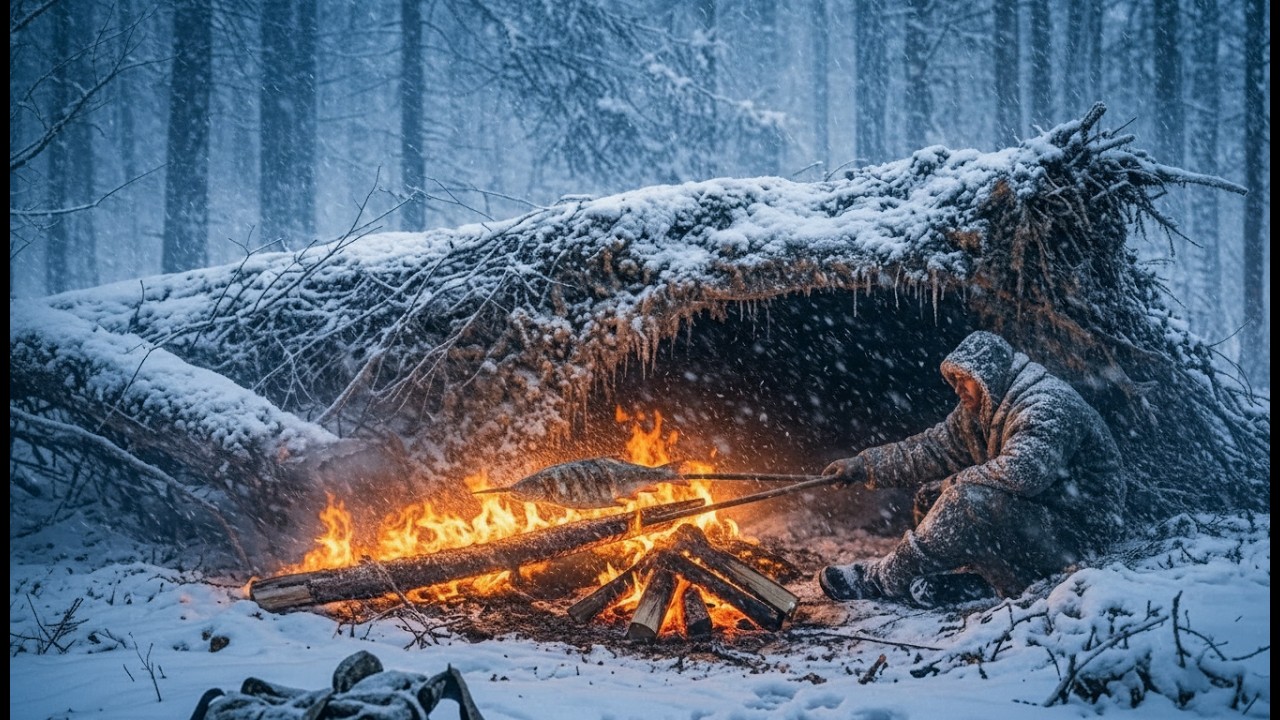 How to Build a Life-Saving Snow Shelter | Advanced Winter Bushcraft Techniques