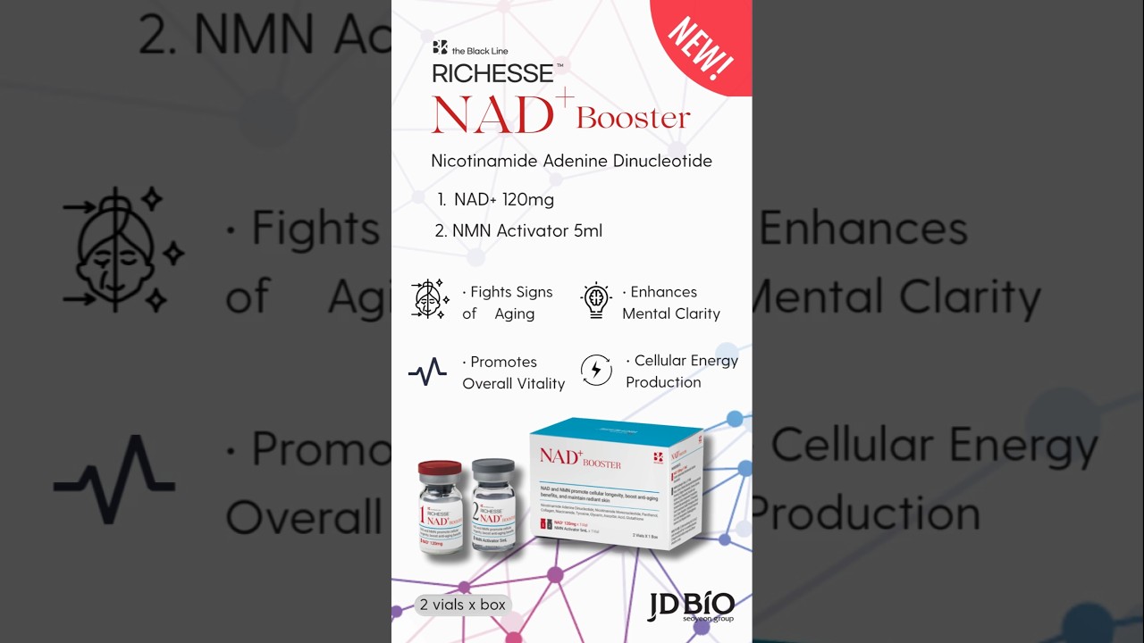 RICHESSE NAD+ Booster is finally available!✨ #nadplus #nadtherapy #nadbooster #skinbooster